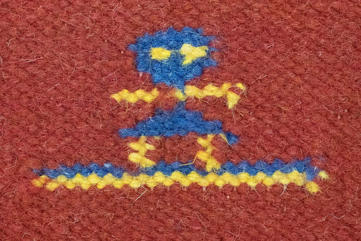 Alfombra Kelim - Tendencia - 200 x 140 cm - rojo