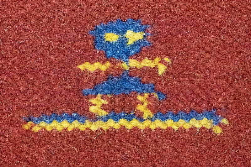 Alfombra Kelim - Tendencia - 200 x 140 cm - rojo