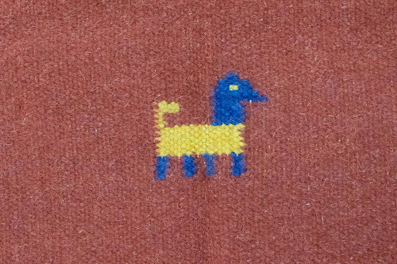 Alfombra Kelim - Tendencia - 200 x 140 cm - rojo