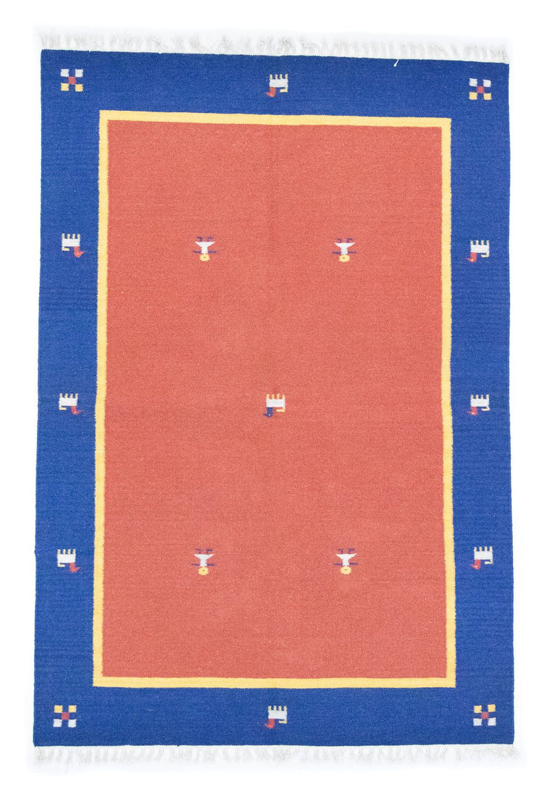 Alfombra Kelim - Tendencia - 200 x 140 cm - naranja