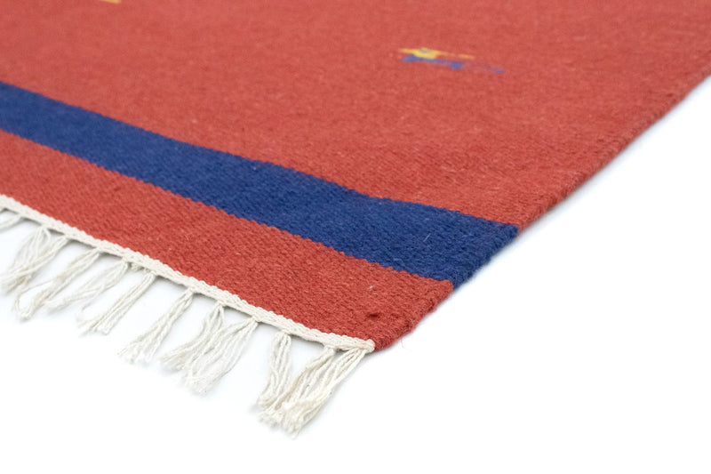 Alfombra Kelim - Tendencia - 180 x 120 cm - rojo