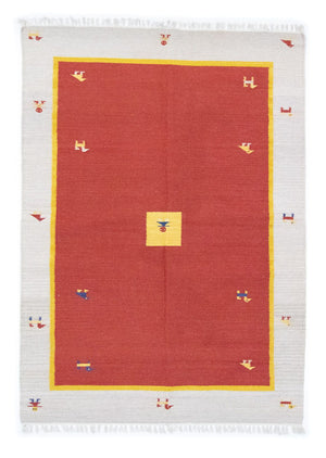 Alfombra Kelim - Tendencia - 200 x 140 cm - rojo