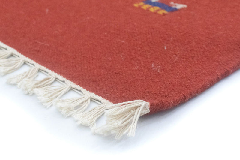 Alfombra Kelim - Tendencia - 200 x 140 cm - rojo