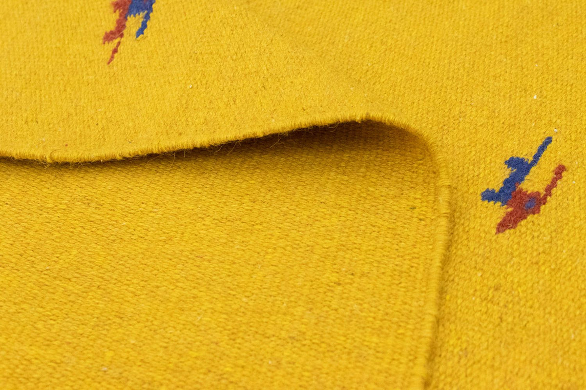 Alfombra Kelim - Tendencia - 180 x 120 cm - amarillo