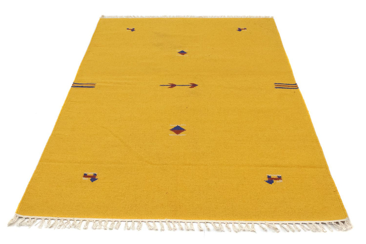 Alfombra Kelim - Tendencia - 180 x 120 cm - amarillo