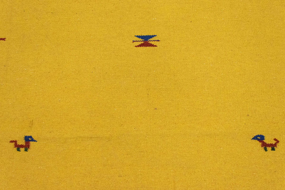 Alfombra Kelim - Tendencia - 180 x 120 cm - amarillo