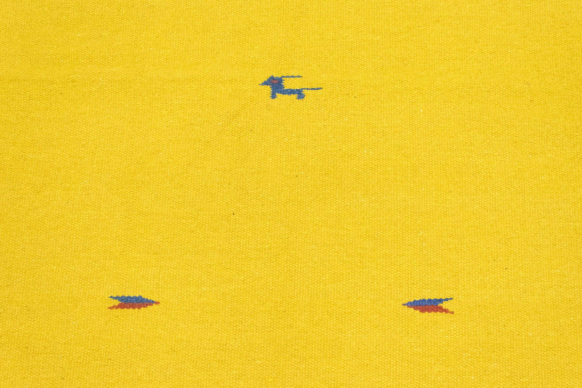 Alfombra Kelim - Tendencia - 180 x 120 cm - amarillo
