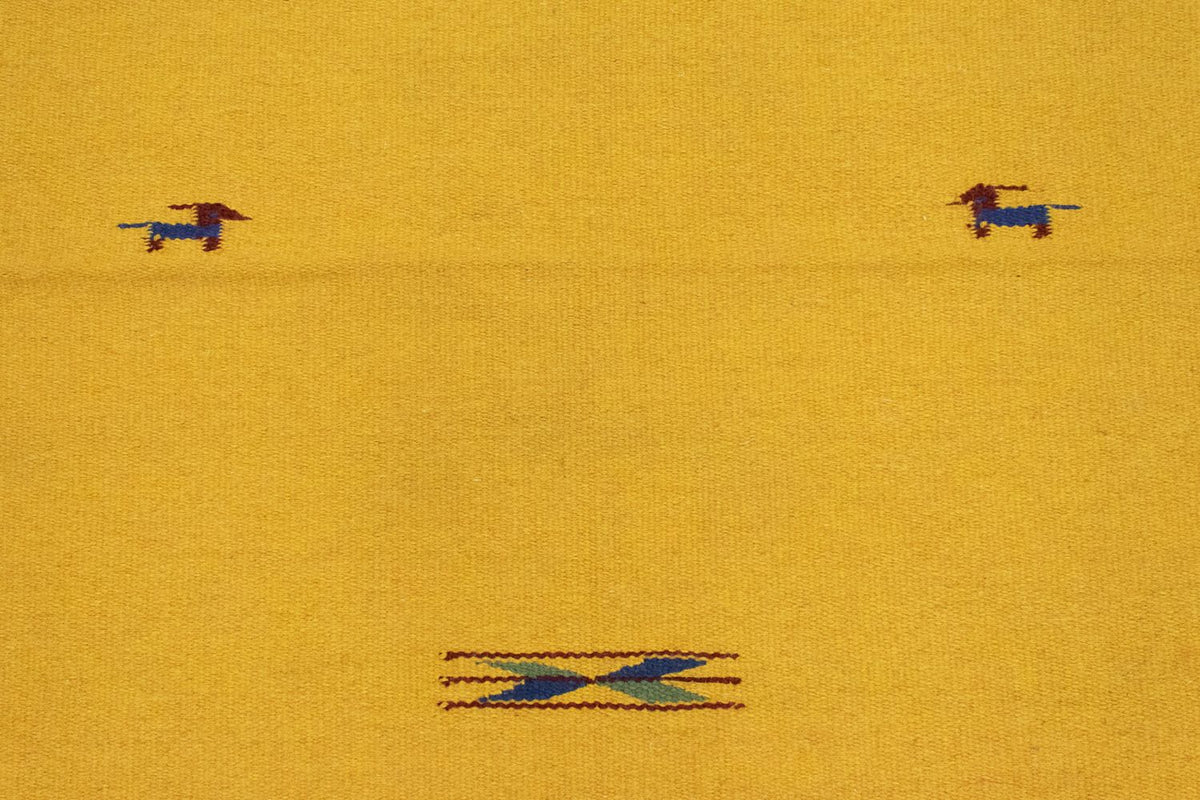 Alfombra Kelim - Tendencia - 180 x 120 cm - amarillo