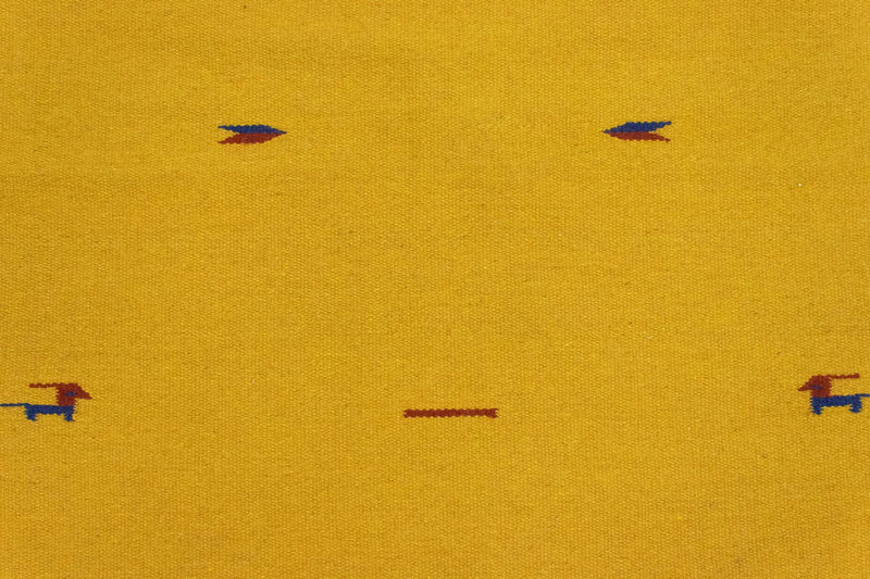 Alfombra Kelim - Tendencia - 180 x 120 cm - amarillo