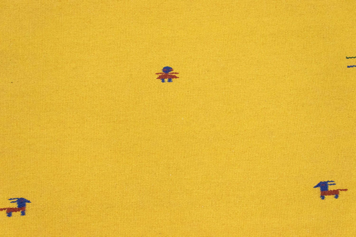 Alfombra Kelim - Tendencia - 180 x 120 cm - amarillo