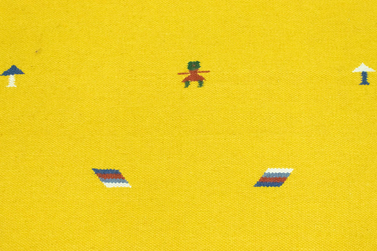 Alfombra Kelim - Tendencia - 180 x 120 cm - amarillo