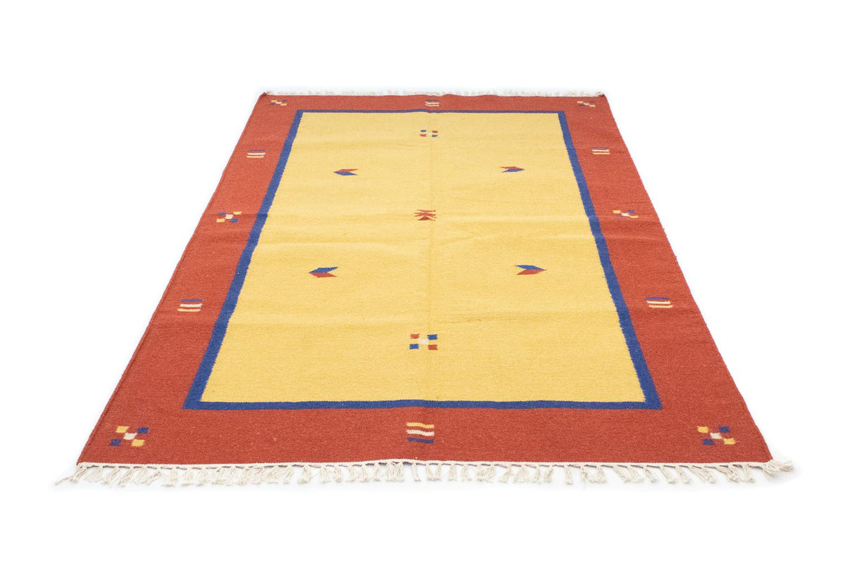 Alfombra Kelim - Tendencia - 200 x 140 cm - amarillo