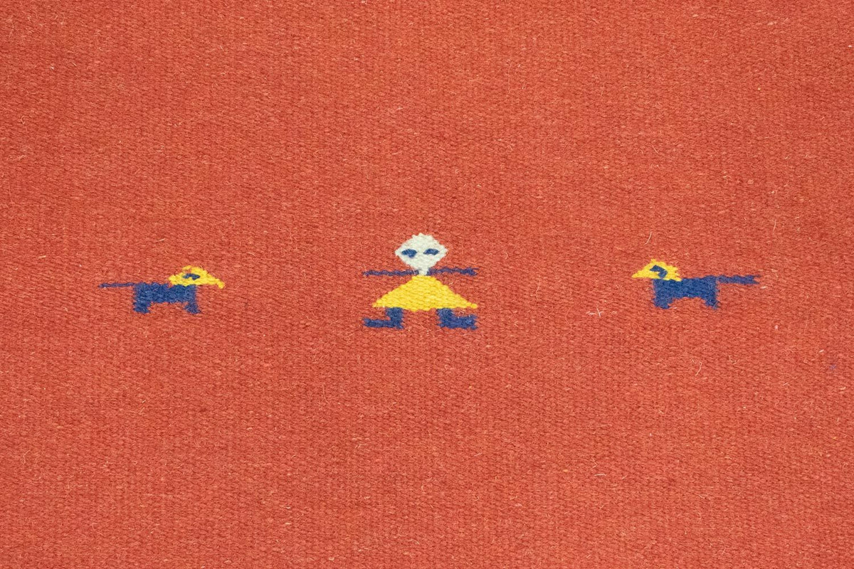 Alfombra Kelim - Tendencia - 180 x 120 cm - rojo