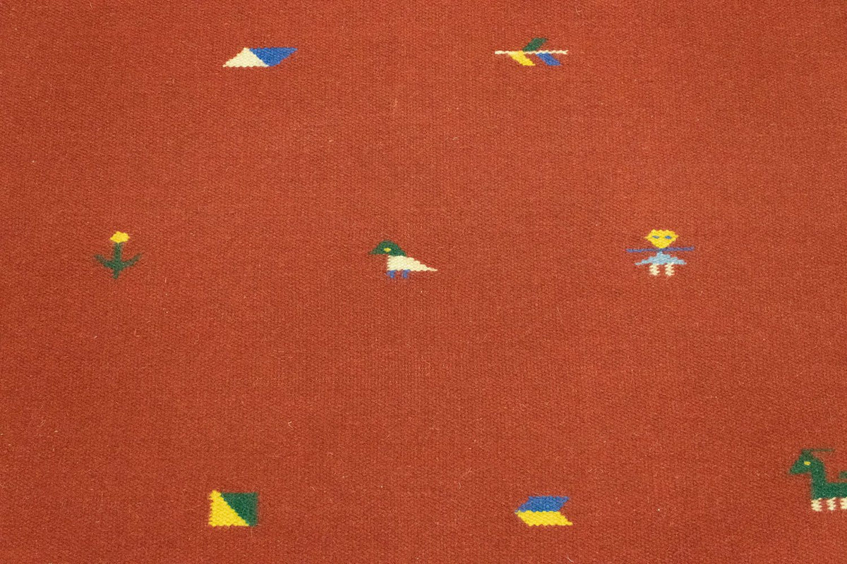 Alfombra Kelim - Tendencia - 180 x 120 cm - rojo