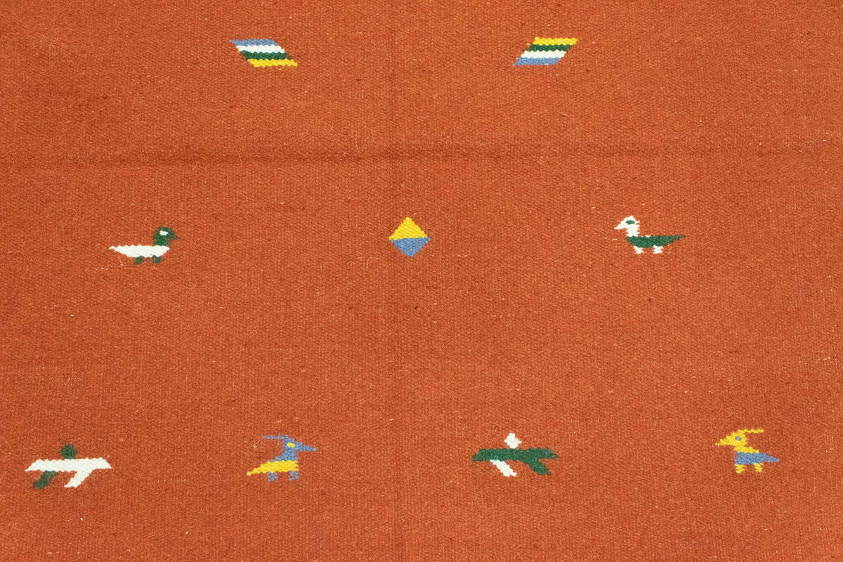 Alfombra Kelim - Tendencia - 180 x 120 cm - naranja