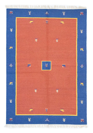 Alfombra Kelim - Tendencia - 200 x 140 cm - naranja