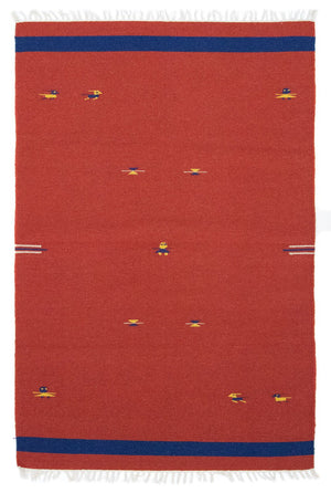 Alfombra Kelim - Tendencia - 180 x 120 cm - rojo