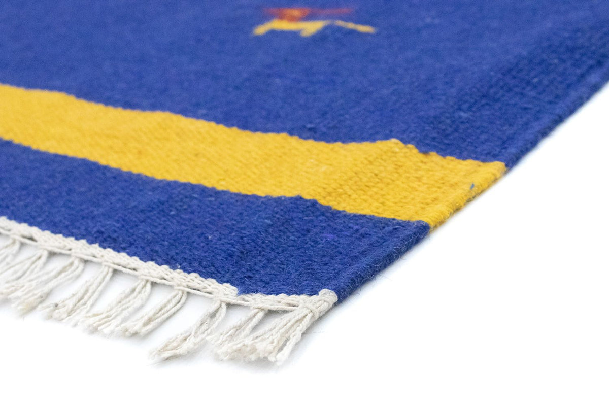 Alfombra Kelim - Tendencia - 180 x 120 cm - azul