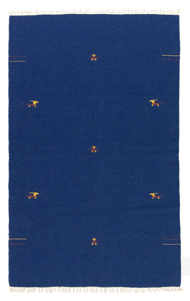 Alfombra Kelim - Tendencia - 180 x 120 cm - azul