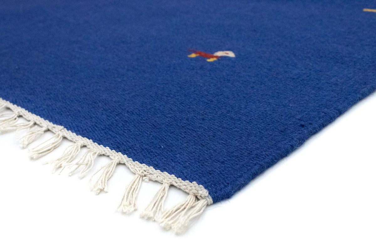 Alfombra Kelim - Tendencia - 180 x 120 cm - azul