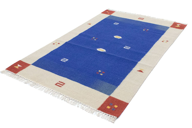 Alfombra Kelim - Tendencia - 180 x 120 cm - azul