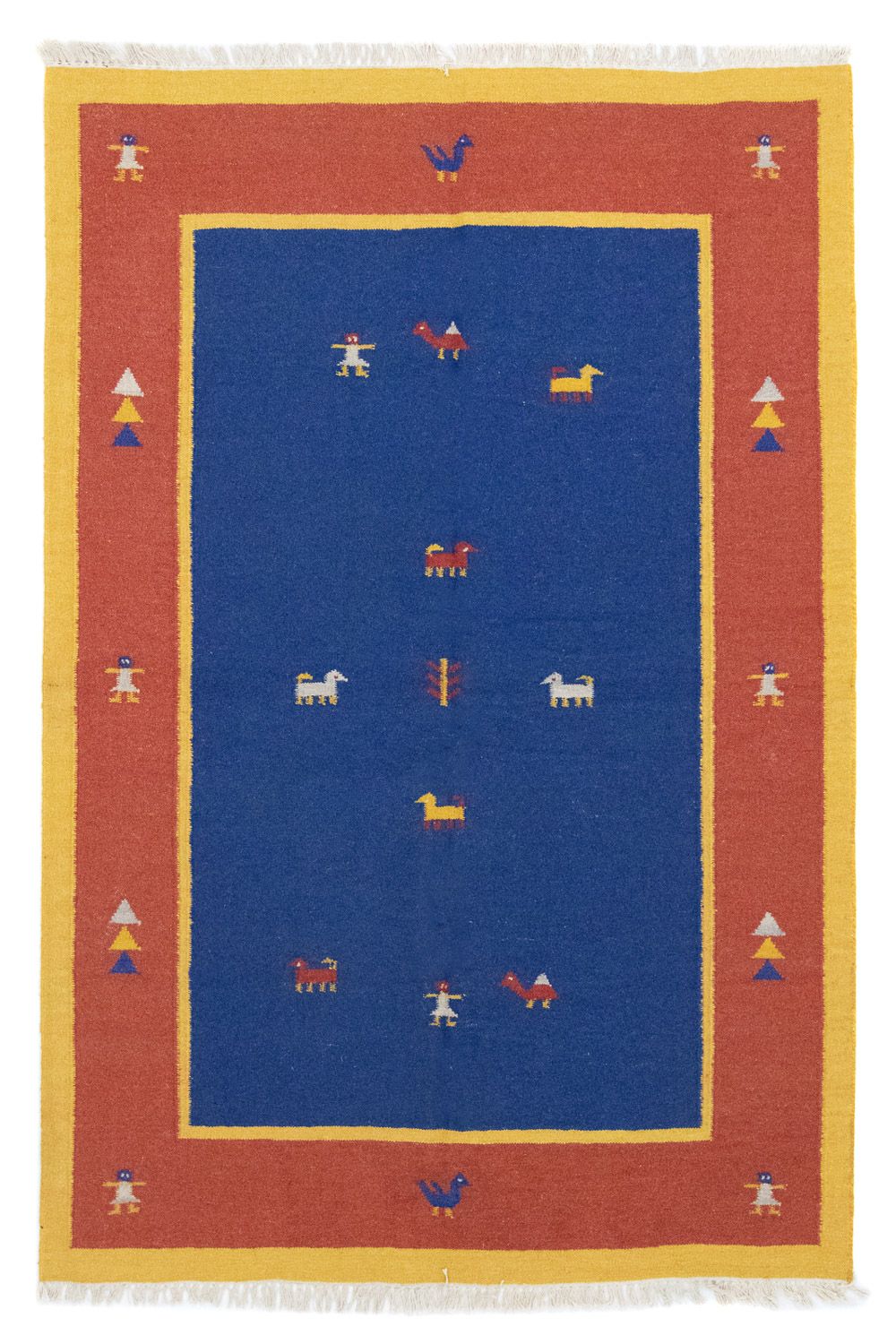 Alfombra Kelim - Tendencia - 200 x 140 cm - azul