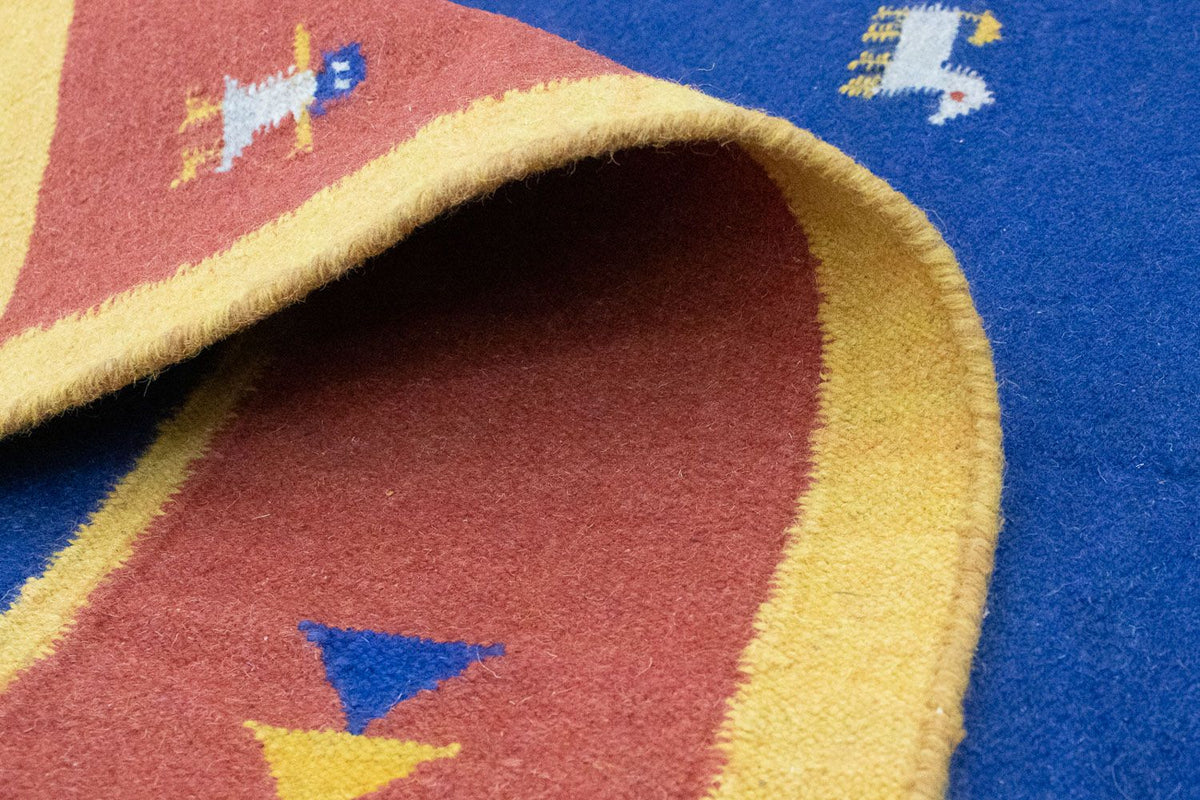 Alfombra Kelim - Tendencia - 200 x 140 cm - azul