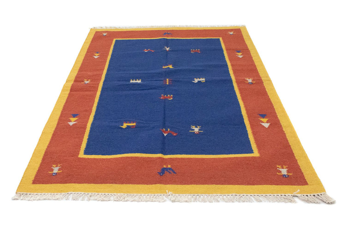 Alfombra Kelim - Tendencia - 200 x 140 cm - azul