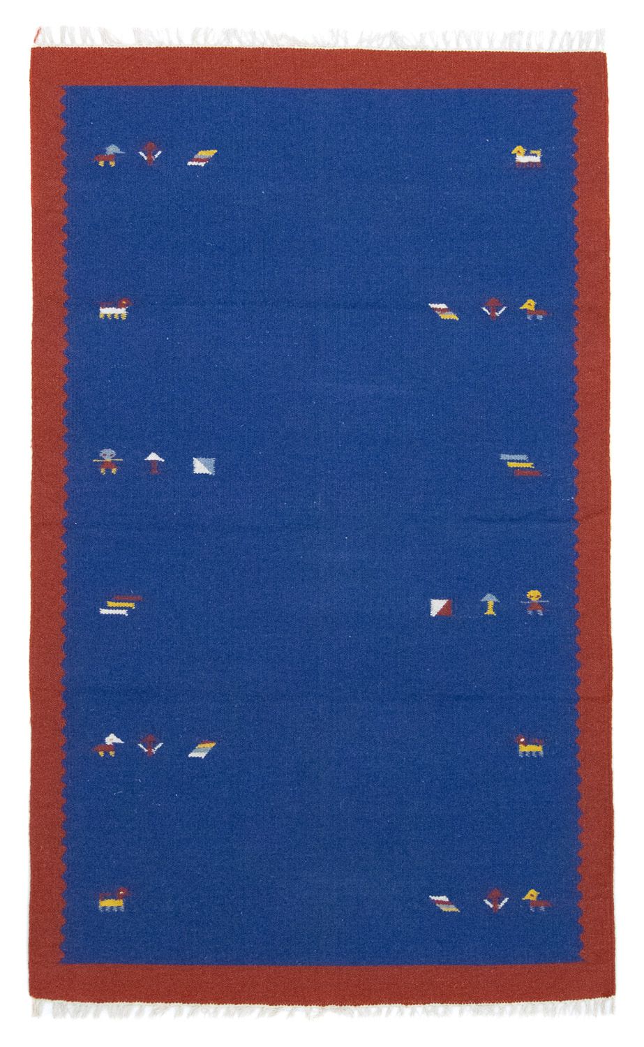 Alfombra Kelim - Tendencia - 180 x 120 cm - azul