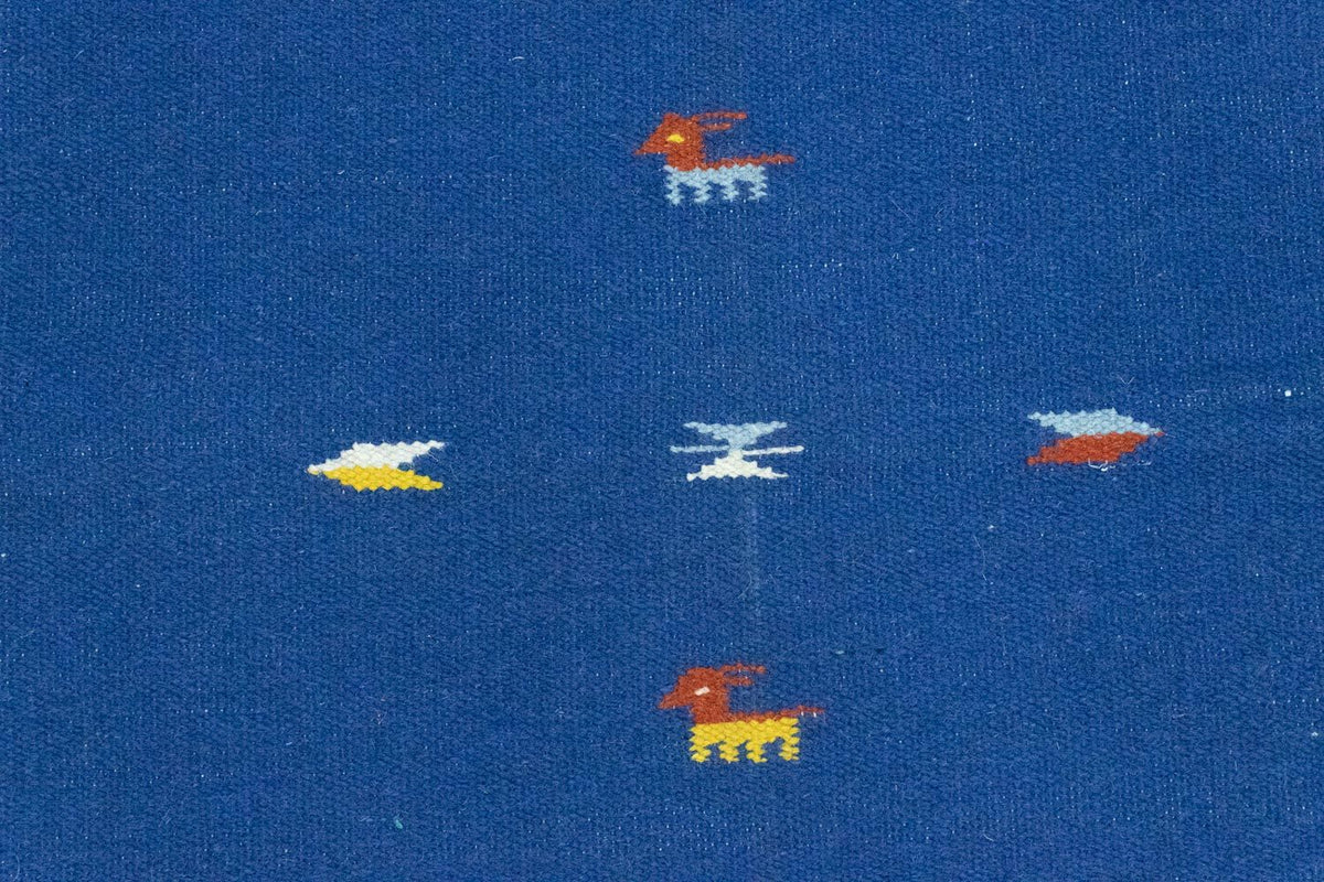 Alfombra Kelim - Tendencia - 180 x 120 cm - azul