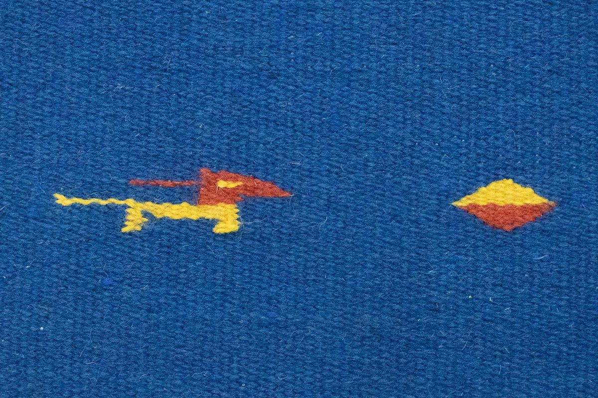 Alfombra Kelim - Tendencia - 200 x 140 cm - azul