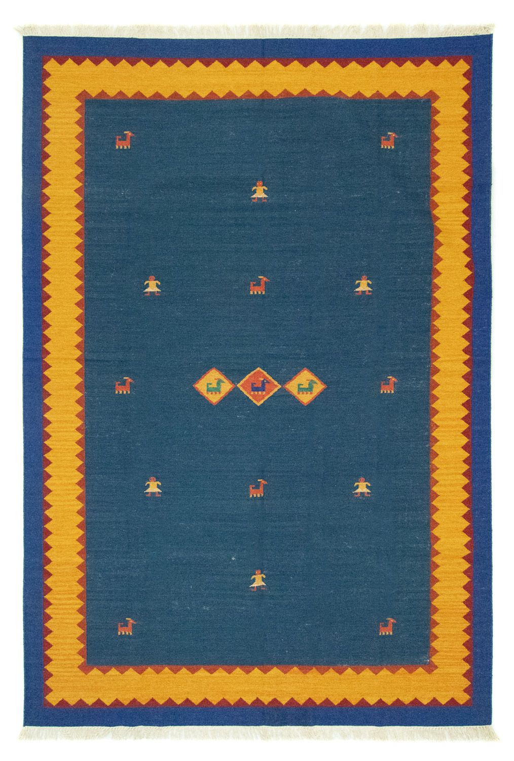 Alfombra Kelim - Tendencia - 300 x 200 cm - azul