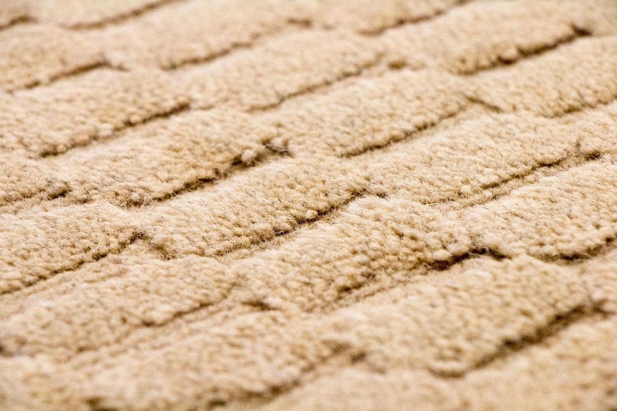 Alfombra de lana - 177 x 125 cm - beige