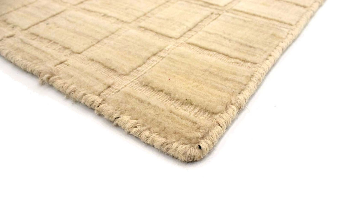 Alfombra de lana - 89 x 55 cm - beige