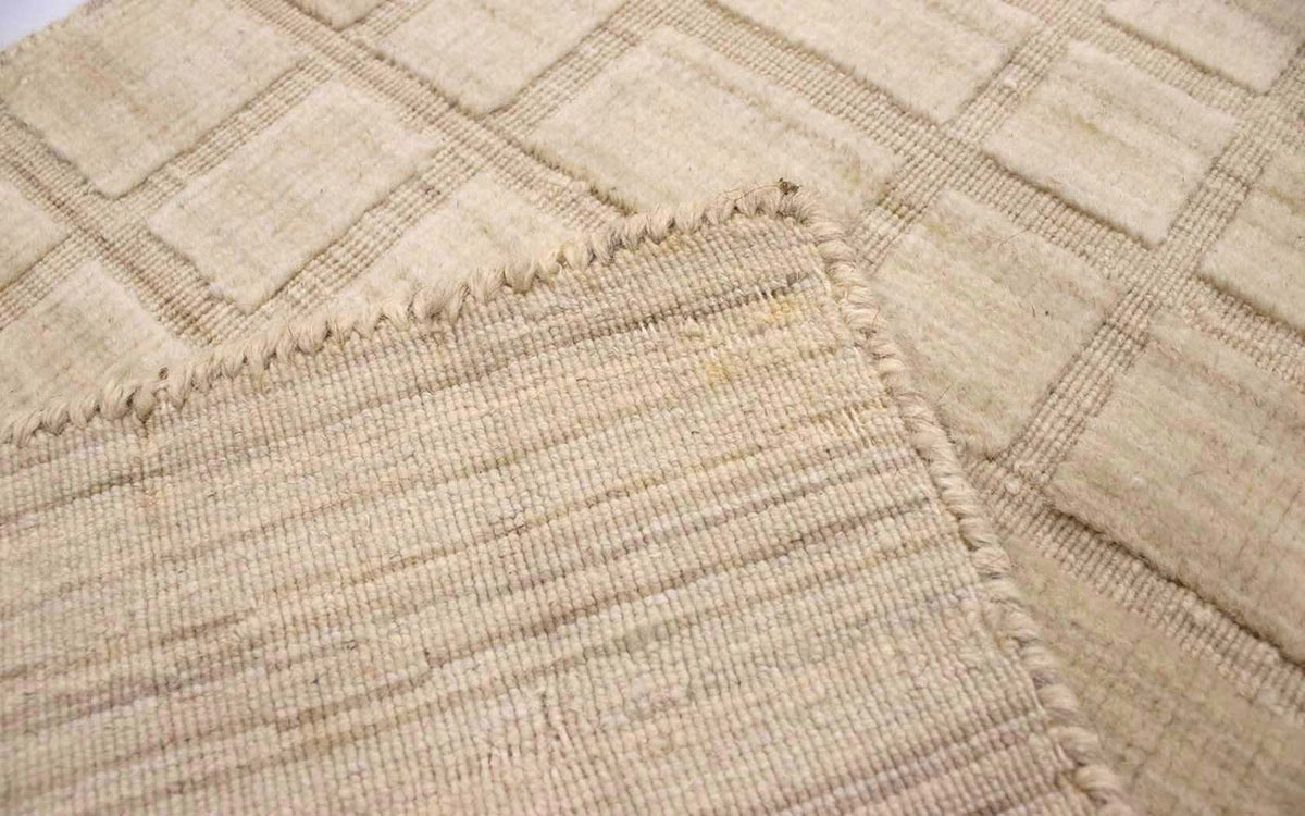 Alfombra de lana - 89 x 55 cm - beige