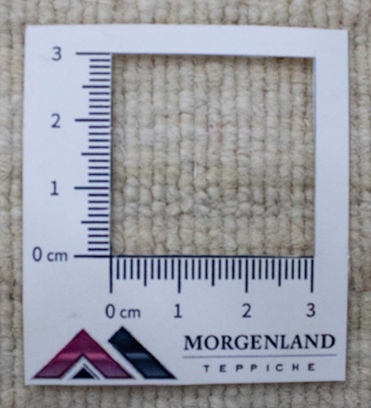 Alfombra de lana - 89 x 55 cm - beige