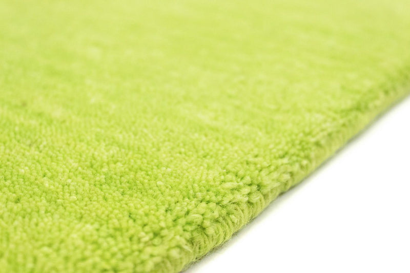 Alfombra de pasillo Alfombra Gabbeh - Indus - 400 x 80 cm - verde lima