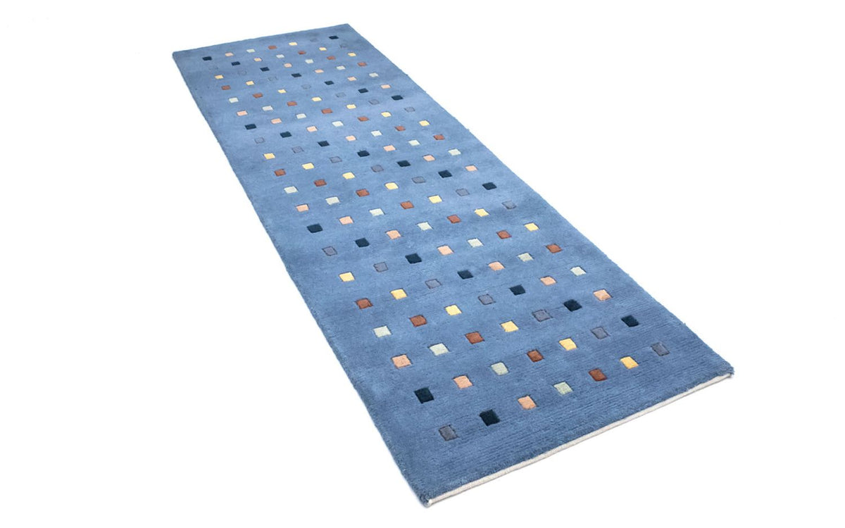 Alfombra de Nepal - 140 x 70 cm - azul claro