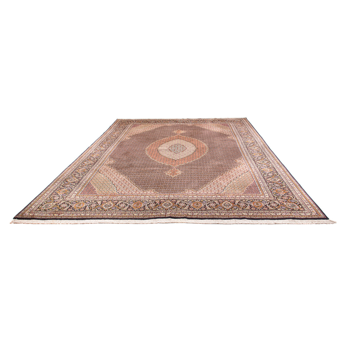 Alfombra Persa - Tabriz - Real - 390 x 304 cm - negro