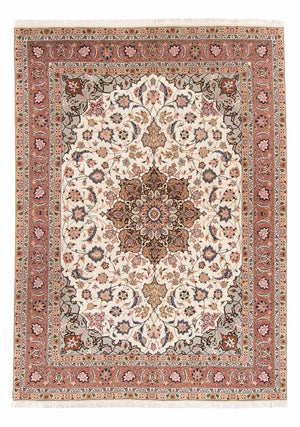 Alfombra Persa - Tabriz - Real - 214 x 149 cm - crema