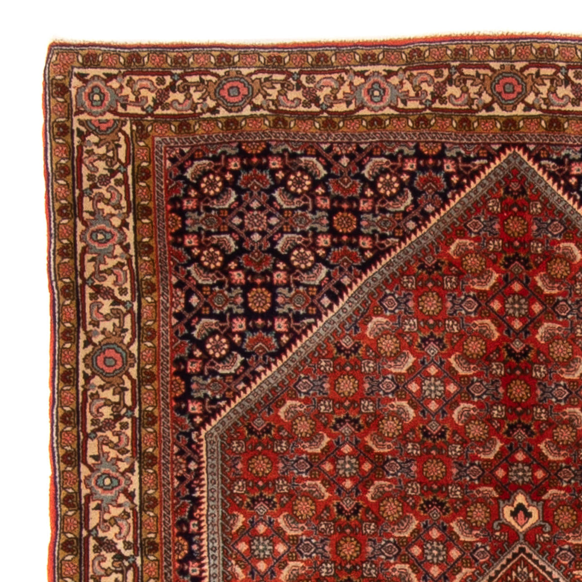 Alfombra persa - Bidjar - 168 x 116 cm - rojo