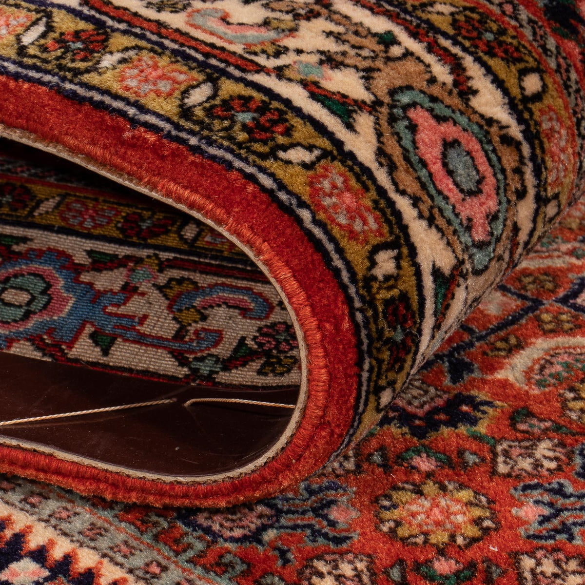 Alfombra persa - Bidjar - 168 x 116 cm - rojo