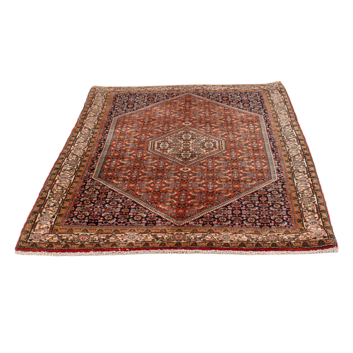 Alfombra persa - Bidjar - 168 x 116 cm - rojo