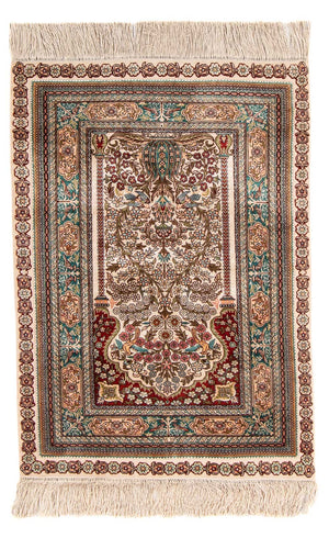 Alfombra oriental - Hereke - 91 x 62 cm - multicolor