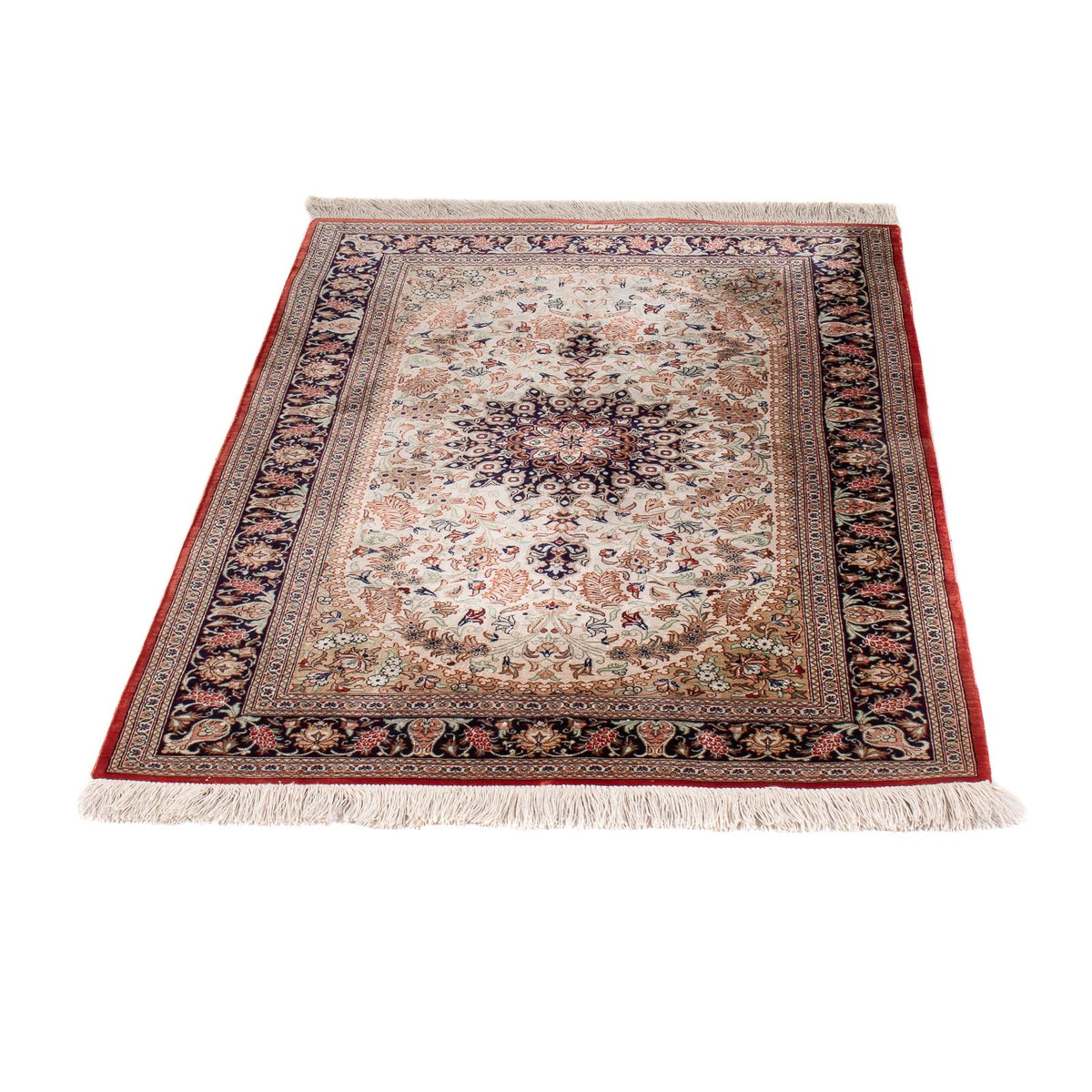 Alfombra de seda - Ghom Seda - Prima - 119 x 77 cm - beige