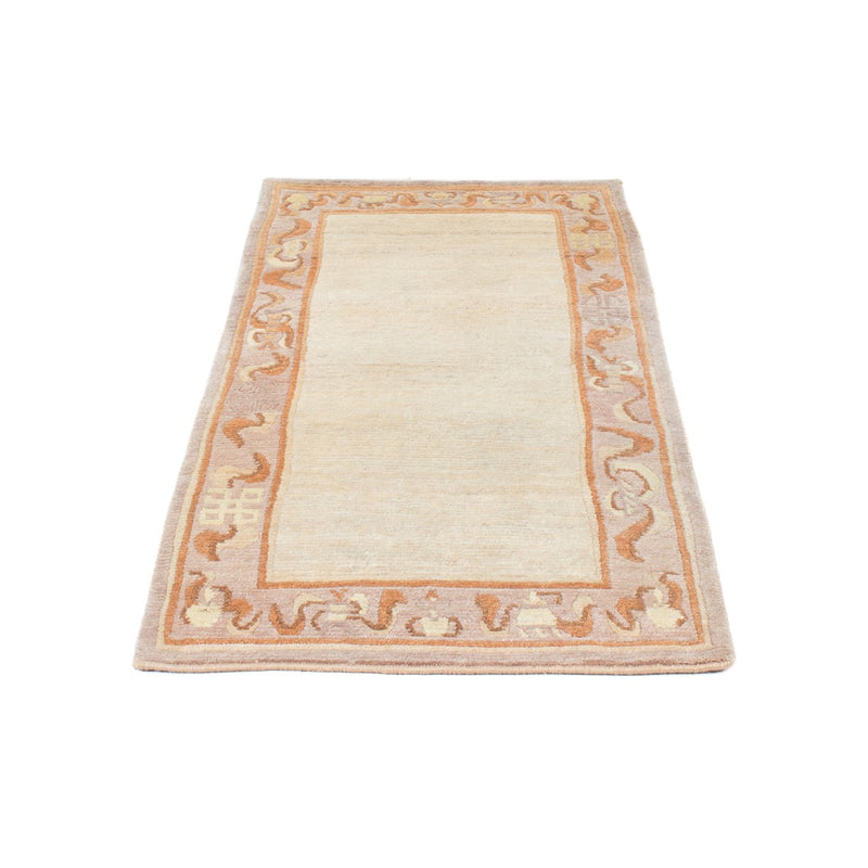 Alfombra de pasillo Alfombra de Nepal - 156 x 74 cm - beige