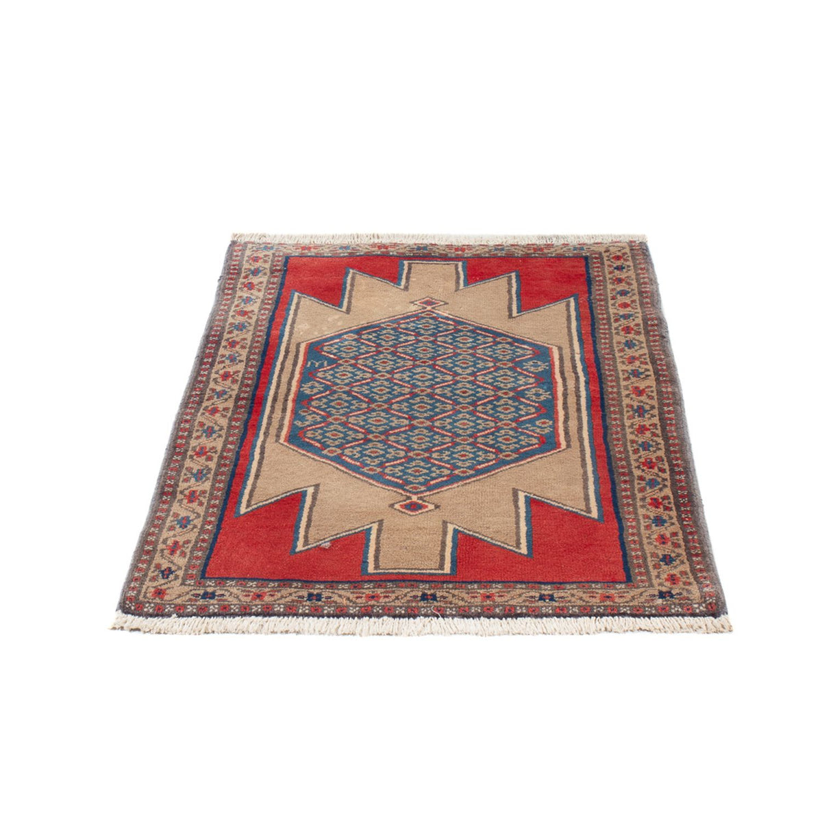 Alfombra oriental - 111 x 75 cm - beige