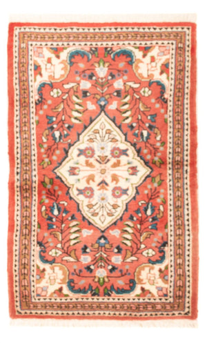 Alfombra persa - Nómada - 129 x 76 cm - rojo claro