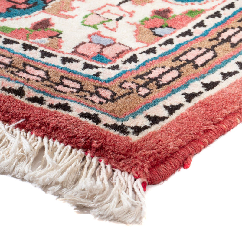 Alfombra persa - Nómada - 129 x 76 cm - rojo claro