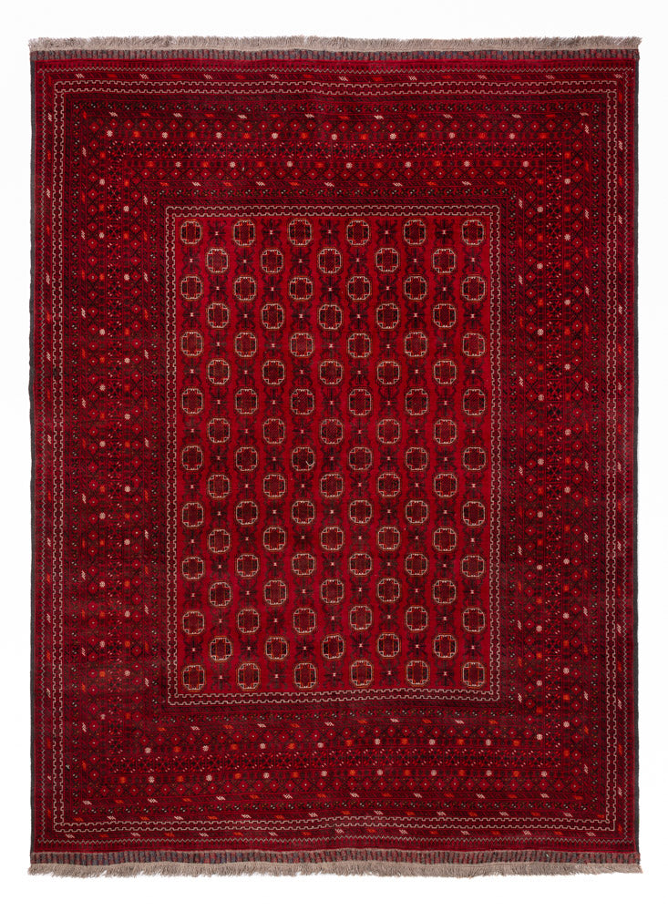 Alfombra afgana - Bukhara - 276 x 200 cm - rojo